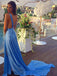 Sexy Chiffon Evening Dresses V-back A-line Prom Dresses With Slit PD256