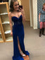 Modest Sweetheart Sheath Prom Gowns Beaded Sexy Evening Dresses PD257