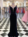 Elegant Fleece Sheath Evening Dresses Beaded Spaghetti Straps Gowns PD332