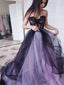 Sweetheart Tulle Prom Dresses A-line Appliqued Evening Gowns PD383