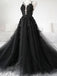 Stunning Tulle Prom Dresses A-line Appliqued Evening Gowns PD390