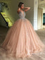 Marvelous Tulle Ball Gown Prom Dresses With Rhinesetones and Beads PD399