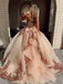 Sweetheart Sequins Ball Gown Prom Dresses With Beads And Appliques PD439