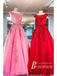 Elegant Bateau A-line Prom Dresses Tulle Appliqued Evening Gowns PD444