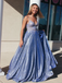 Unique Lace Prom Dresses A-line Appliqued Evening Gowns PD451