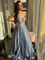 Unique Lace Prom Dresses A-line Appliqued Evening Gowns PD451