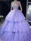 Marvelous Tulle Ball Gown Evening Dresses With Appliques PD462
