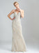 Spaghetti Straps Sheath Evening Dresses Tulle Beaded Gowns PD476