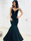 Spaghetti Straps Mermaid Prom Dresses Satin Evening Gowns PD478