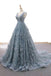 Elegant Lace Prom Dresses A-line Long Evening Gowns PD487