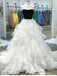 Shining Long Tiered Tulle Strapless Neckline  A-line Prom Dresses  PD534