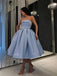Strapless Satin A-line Prom Dresses  Evening Gowns PD544