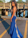 Fabulous Applique Halter Neckline Mermaid Prom Dresses PD571