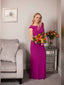 Refined Bateau Sheath Chiffon Sweep Train Prom Dresses PD578