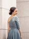 Chic Stretch Satin One Shoulder Sweep Train A-line Prom Dresses PD581