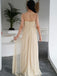 Sparkling A-line Prom Dresses With Sequins Spaghetti Straps Evening Gowns PD586