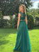 Beautiful Tulle Jewel Neckline 2 Pieces Ball Gown Prom Dresses With Appliqued PD589