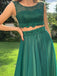 Beautiful Tulle Jewel Neckline 2 Pieces Ball Gown Prom Dresses With Appliqued PD589