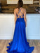 Sexy 2 Pieces A-line Prom Dresses Bead Appliqued Evening Gowns PD608