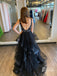 Marvelous Scoop A-line Prom Dresses Tulle Beaded Evening Gowns PD630
