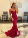 Shining Sequin Lace Strapless Neckline Mermaid Prom Dresses PD631