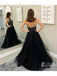 Elegant Halter Shining Tulle Prom Dresses A-line Sweep Train Gowns PD637