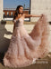 Elegant Tiered Tulle Sweetheart Neckline Prom Dresses A-line Long Princess Dress PD679