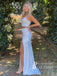 Fabulous Sequin Lace Spaghetti Straps 2 Pieces Sheath Prom Dress PD684
