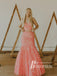Stunning Lace Spaghetti Straps 2 Pieces Mermaid Prom Dresses With Applique & Bead PD716