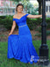 Exquisite Lace Off-the-shoulder Sheath Sweep Train Prom Dresses With Bead PD720