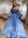 Amazing Off-the-shoulder Long Sleeves A-line Organza Prom Dresses PD722