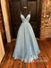 Shimmering Sequin Lace Spaghetti Straps Neckline A-line Prom Dress PD761