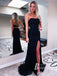 Beautifully Strapless Sheath Prom Dresses Lace Evening Gowns With Rhinestone PD762
