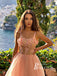 Stunning Spaghetti Straps Beadings Appliques Prom Dresses Tulle A-line Gowns PD768