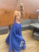 Sparkly V-neckline Sweep Train A-line Prom Dresses Long Evening Gowns PD819
