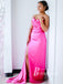Stunning Strapsless Sheath Prom Dresses Satin Long Evening Gowns PD824