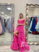 Stunning Tiered Tulle A-line Floor-length Long Prom Dresses With Split PD834