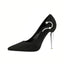 Graceful Suede Closed Toe Prom Shoes With Rhinestones PS003