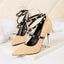 Elegant Suede Closed Toe Ultra-high Heels Prom Shoes With Rivets PS004