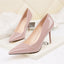 Attractive PU Closed Toe Stiletto Heels Prom Shoes PS005