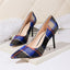 Charming Laticised Closed Toe High Heels Evening Shoes PS008