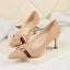Beautiful Closed Toe Suede Upper High Heels Prom Shoes With Rhinestones PS009