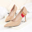 Gorgeous Suede Upper Closed Toe High Heels Prom Shoes PS019