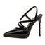 Charming PU Upper Closed Toe High Heels Evening Shoes PS025