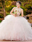 Shining Halter Ball Gowns Quinceanera Dresses With Beads and Rhinestones QD001