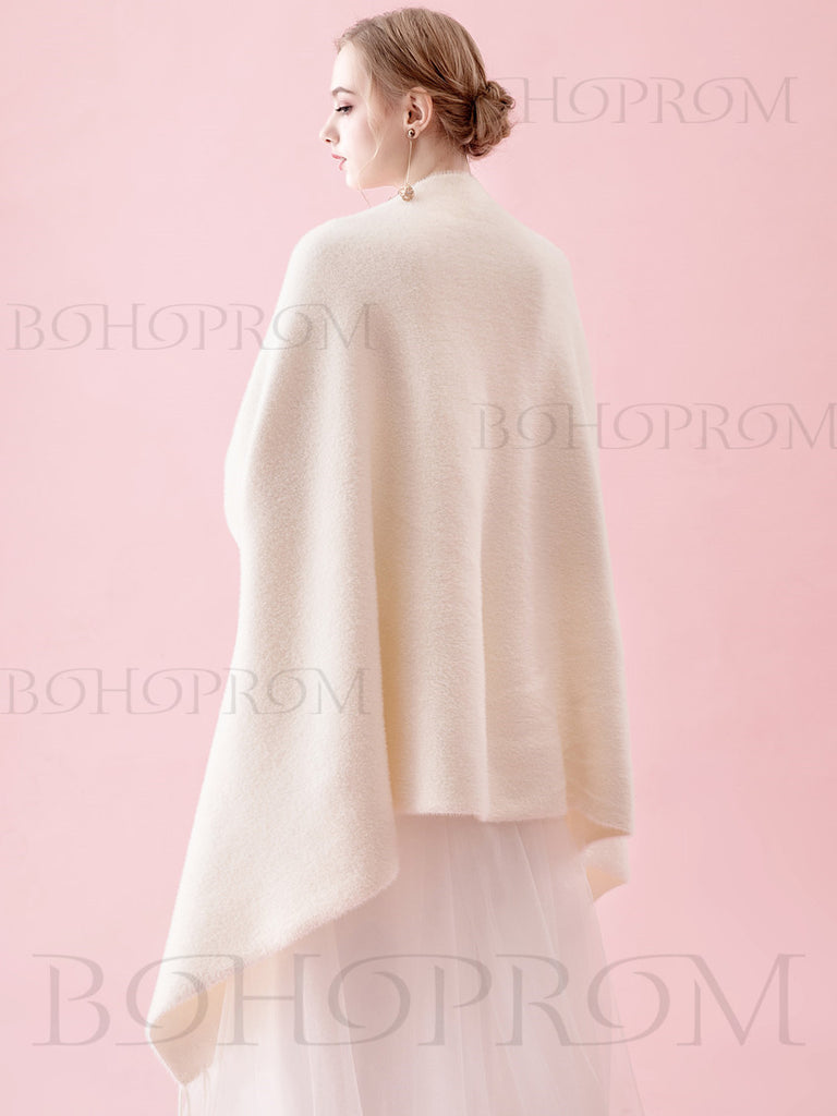 Chic Ivory Wraps Long Sleeves Cashmere Winter Scarfs SW007