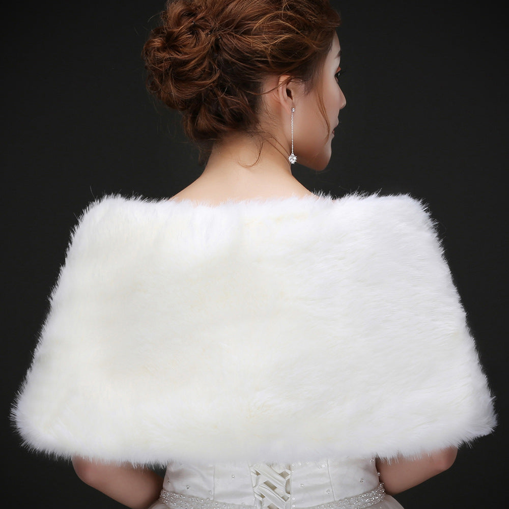 Sweet Shawl Faux Fur Wrap For Evening Party Warm Scarf SW011