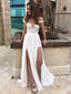 Pure Chiffon Bateau Neckline A-line Wedding Dresses With Appliques WD104