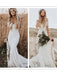Chic Lace & Tulle Jewel Neckline Chapel Train Sheath Wedding Dresses WD120