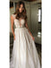 Elegant Tulle Bateau Neckline A-line Wedding Dresses With Appliques WD124